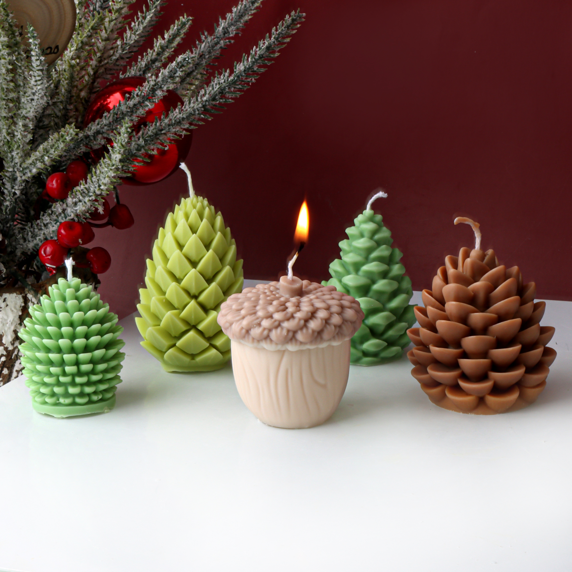 Candle Making Books For Beginners - DIY Dennenappel Kaars Siliconen Hazelnoot Schimmel