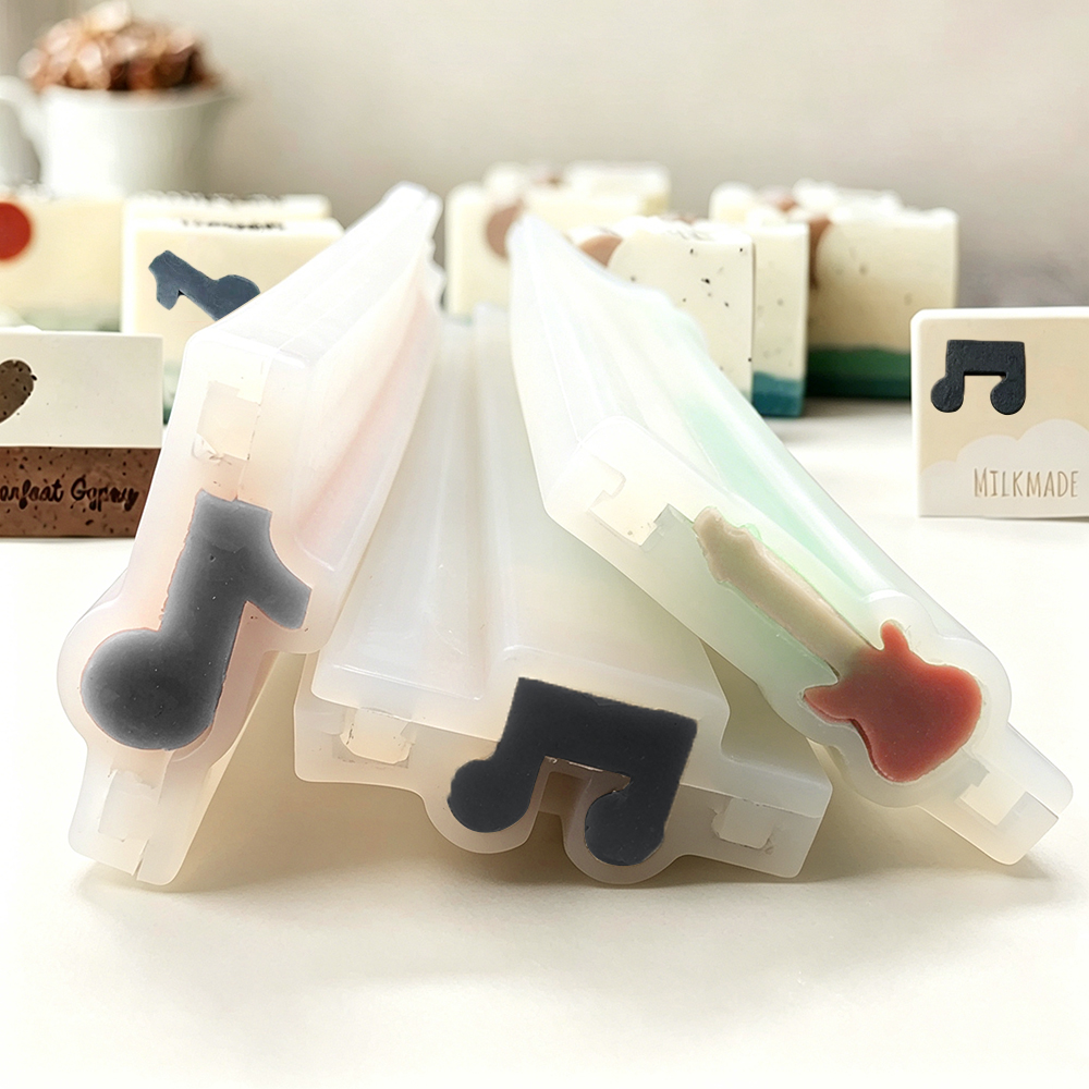 Candle Making Youtube - Gitaar Viool Buis Zeepvorm Muzieknoot Siliconen