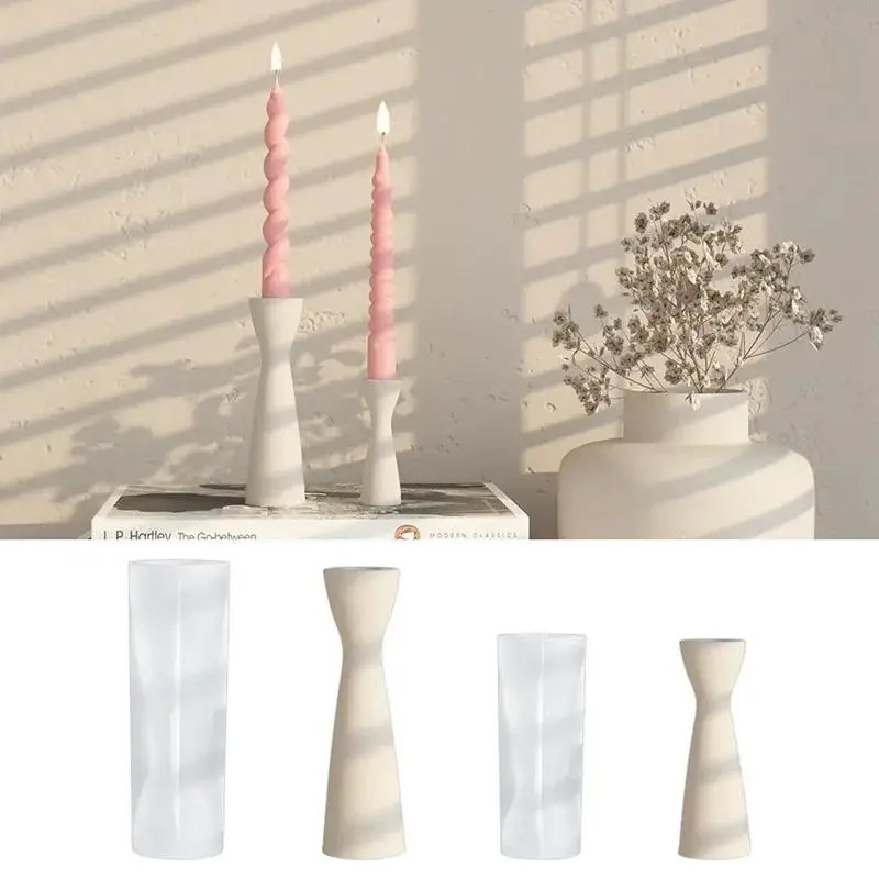 Candle Making Place - Nieuwe kaarsenhouders Siliconen kaarsvorm DIY kaarsen