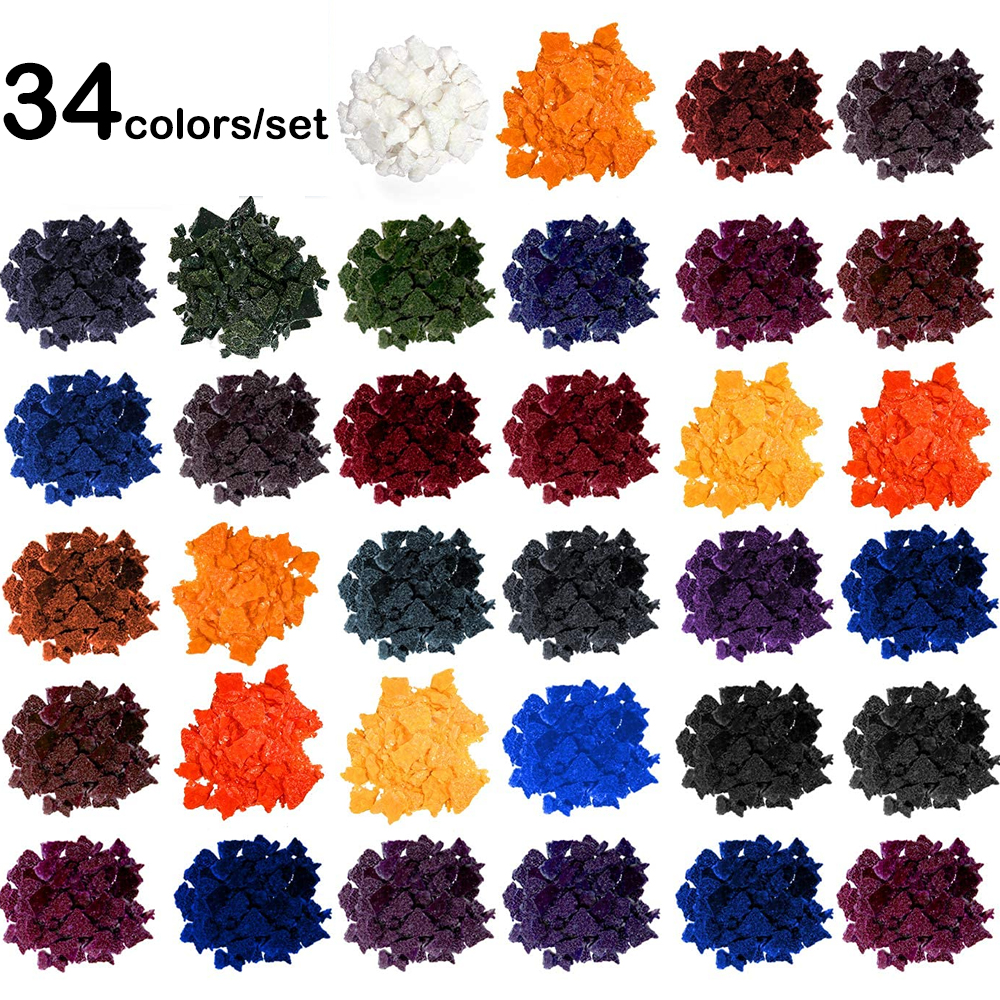 Candle Dye Chip - 34 kleuren/set Kaars Kleurstof Chips DIY