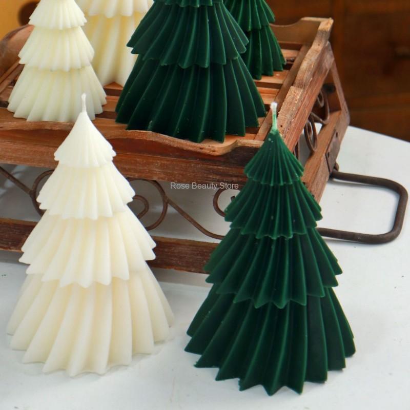 Candle Making Books For Beginners - 1/2 stuks Kerstboom Kaars Siliconen Mal