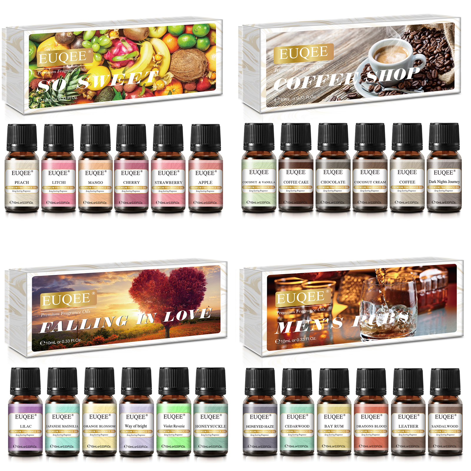Candle Making Kit Wholesale - EUQEE 6pcs Geuroliën Set 10ml Aroma