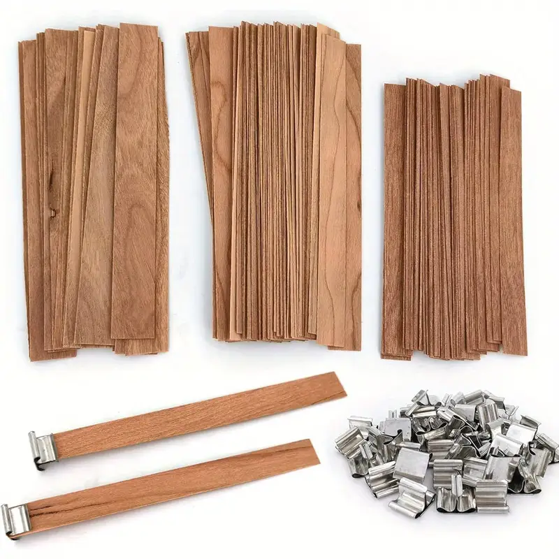 Soy Wax Pillar Blend - Natuurlijke houten kaarslonten Houten lont met