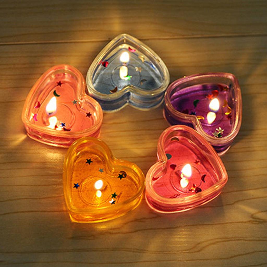 Candle Making Event - Transparante hartvormige theelichtjes houders van plastic,