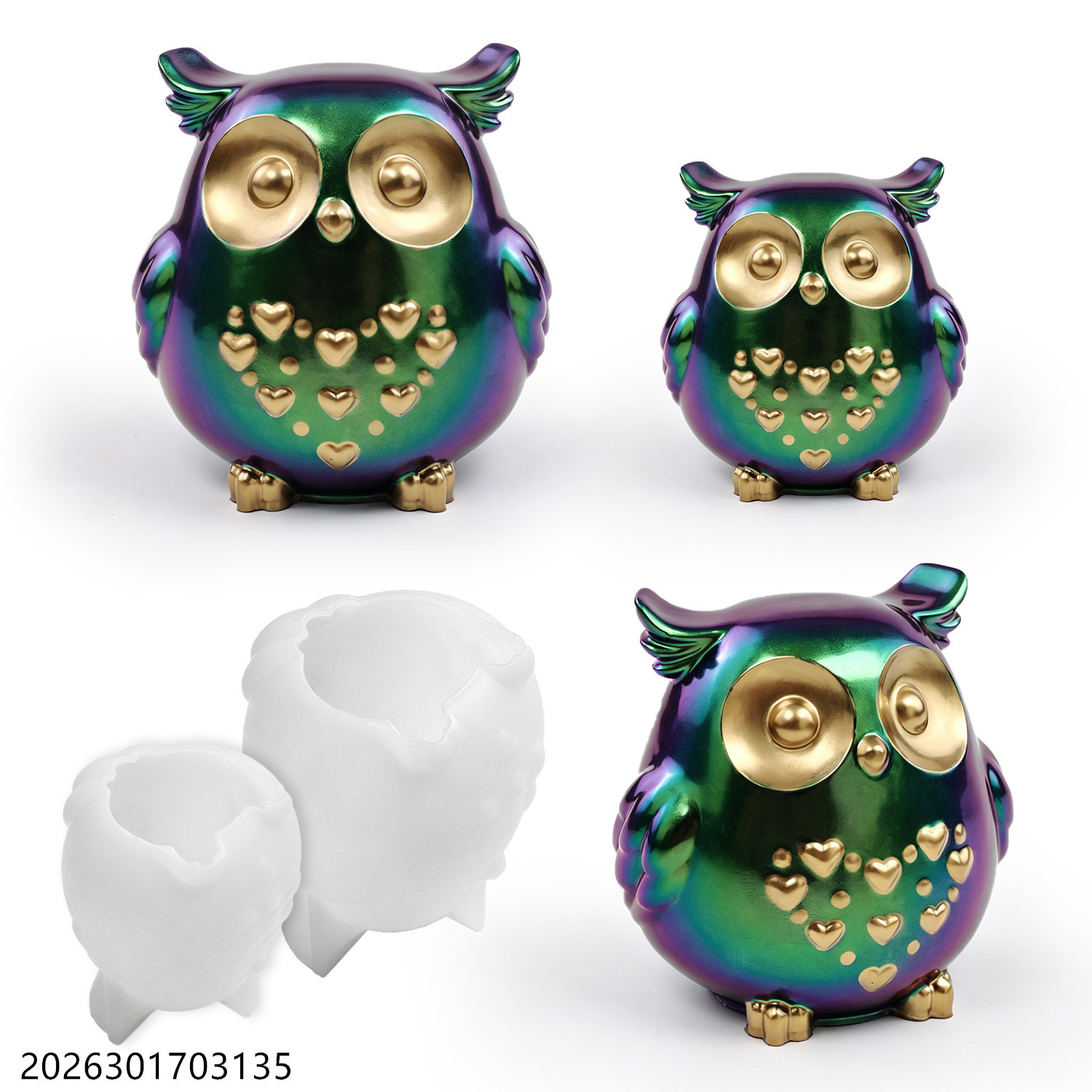 Candle Making Diy - Uil siliconen mal 3D vogelvorm set