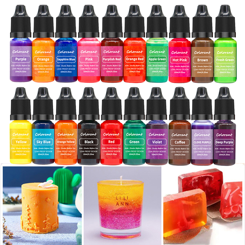 Candle Dye Chip - 20 Kleuren Kaars Kleurstoffen Pigment Aromatherapie