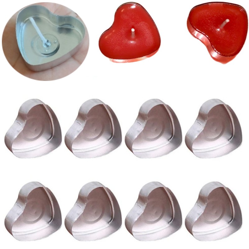 100 Sets hartvormige Lege Alum - Candle Making Kit Wholesale recensie en prijs