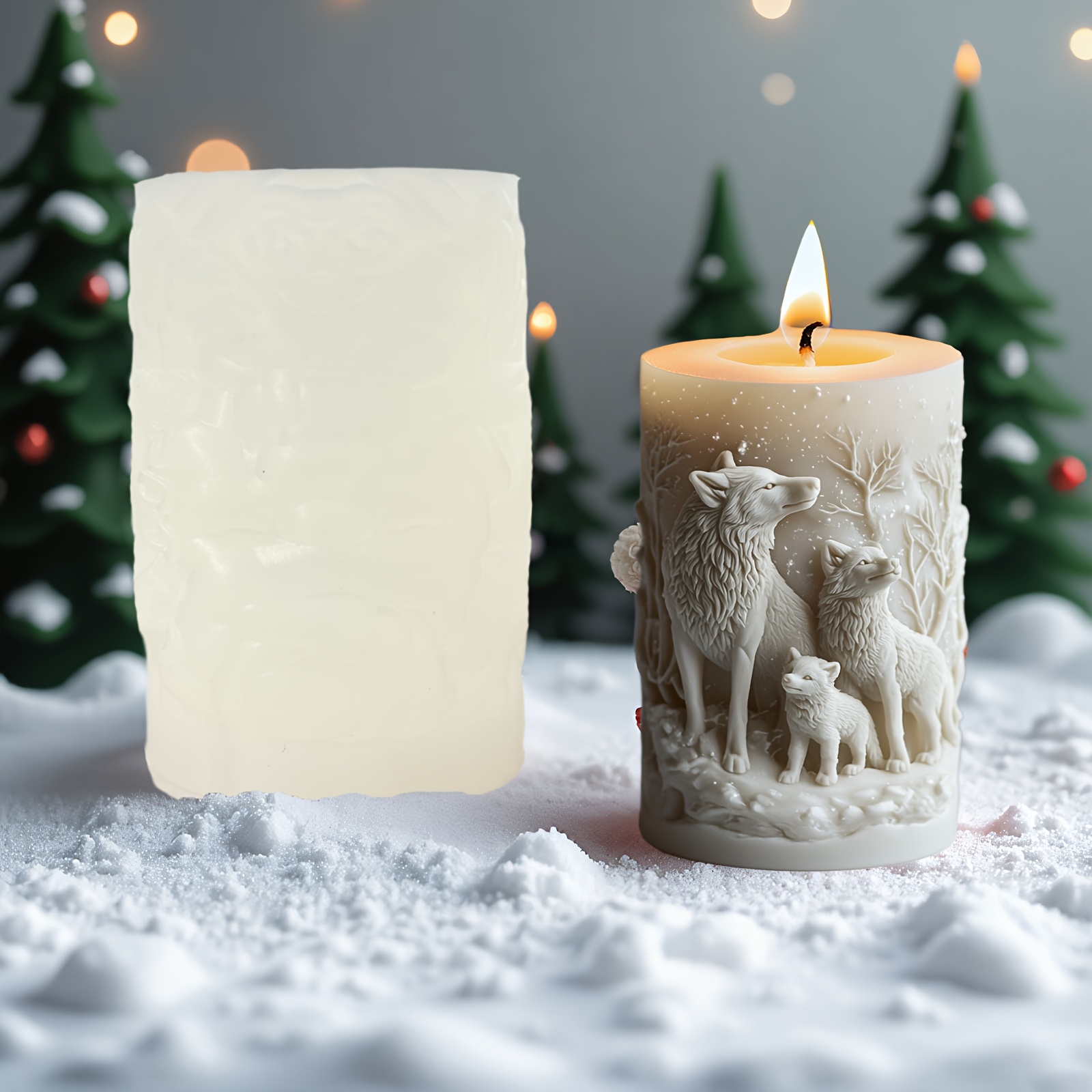 Kerst Wolf Clan Familie Kaars  - Candle Making Books For Beginners recensie en prijs