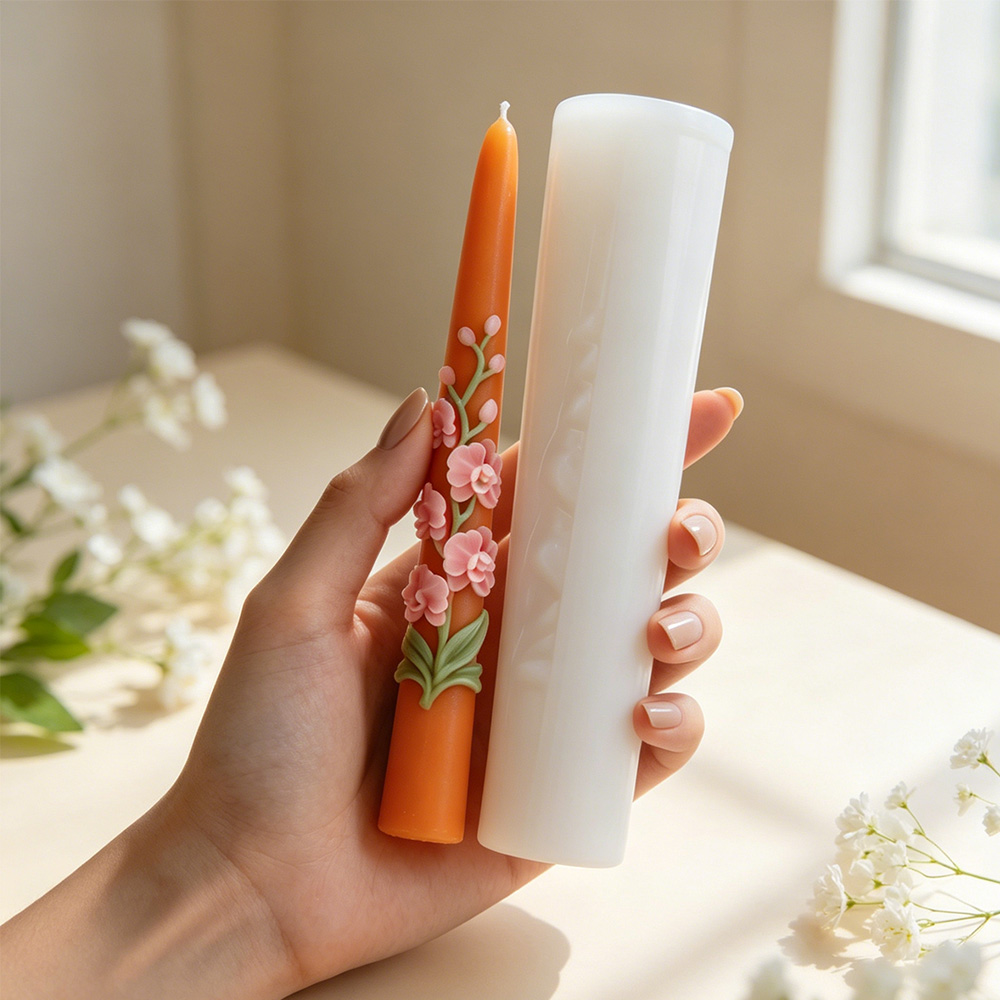 Lange stokvormige bloemkaars s - Soy Wax Pillar Blend recensie en prijs