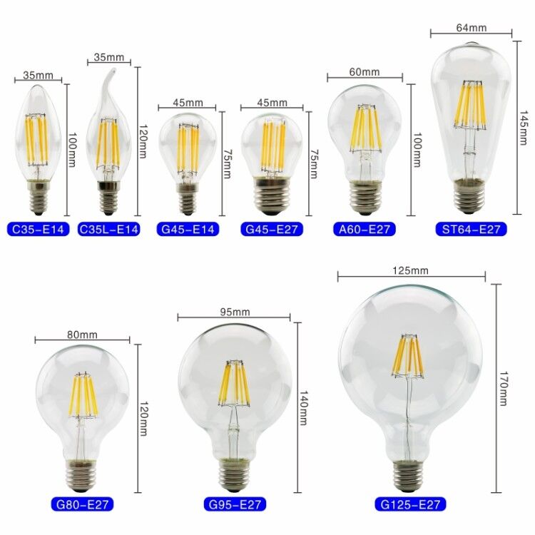 LED Gloeilamp E27 E14 Retro Ed - Candle Making Glass recensie en prijs