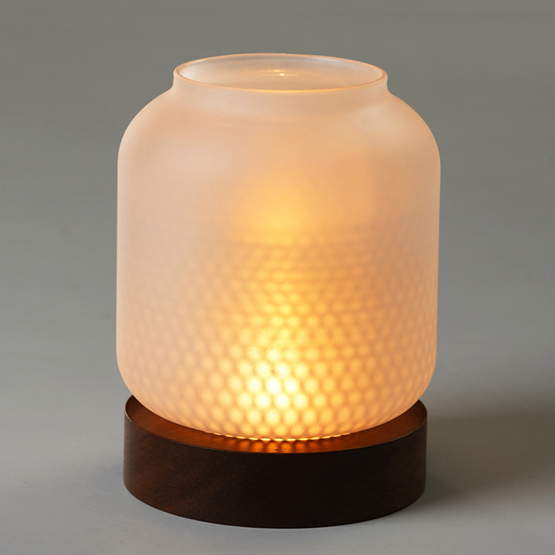 Vintage houten kandelaar met g - Candle Making Glass recensie en prijs