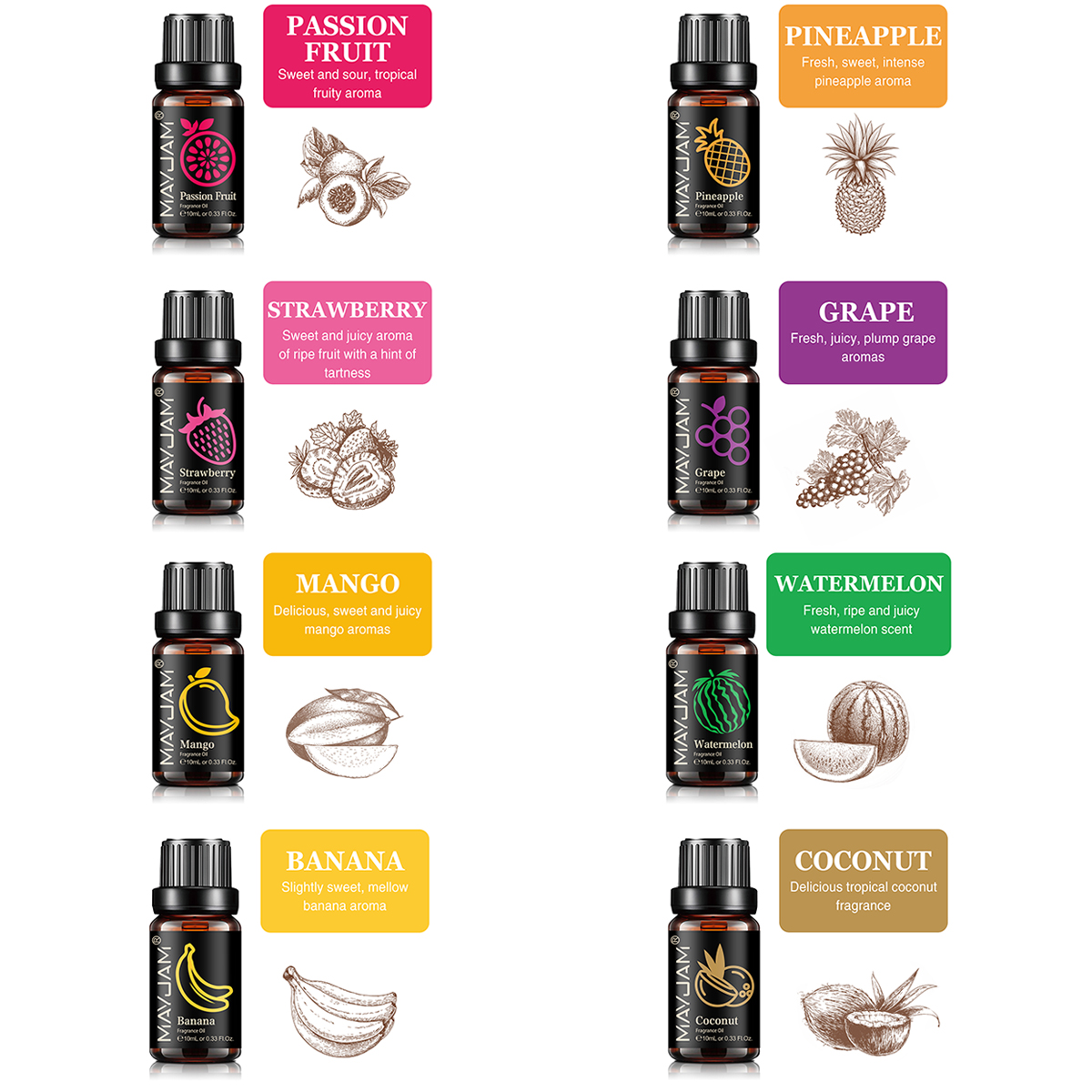 MAYJAM Geuroliën Set 8 stuks G - Candle Making Kit Wholesale recensie en prijs