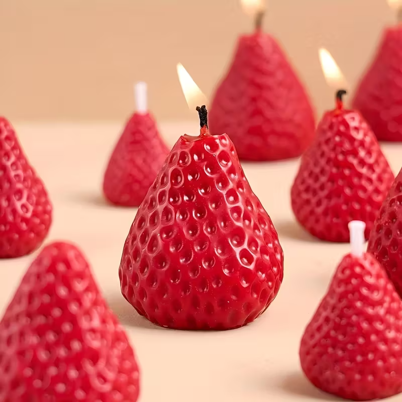 Aardbei siliconen kaarsvorm vo - Candle Making Diy recensie en prijs