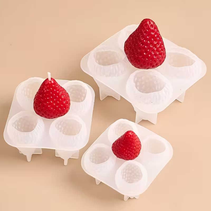Aardbei siliconen kaarsvorm vo - Candle Making Diy recensie en prijs