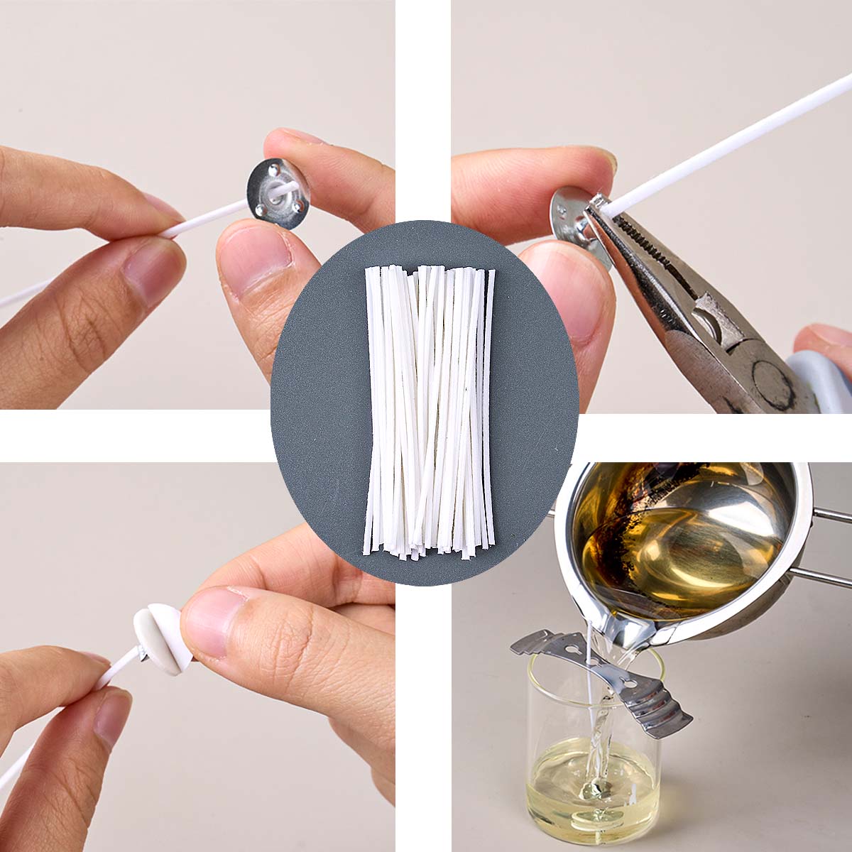 50 stks/set Gewaxte Katoenen K - Candle Making Kit Wholesale recensie en prijs