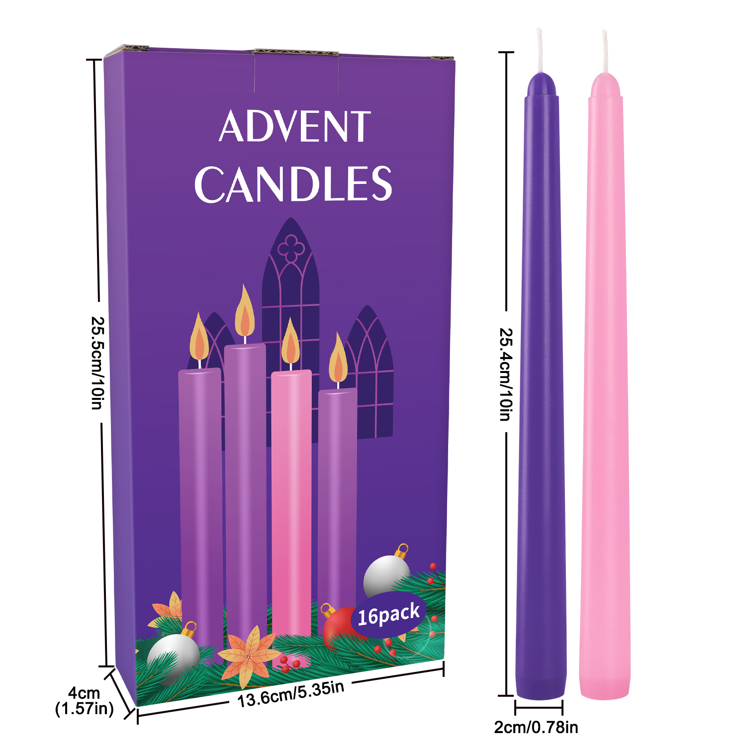 16 stuks 10 inch B-modellen 12 - Candle Making Place recensie en prijs