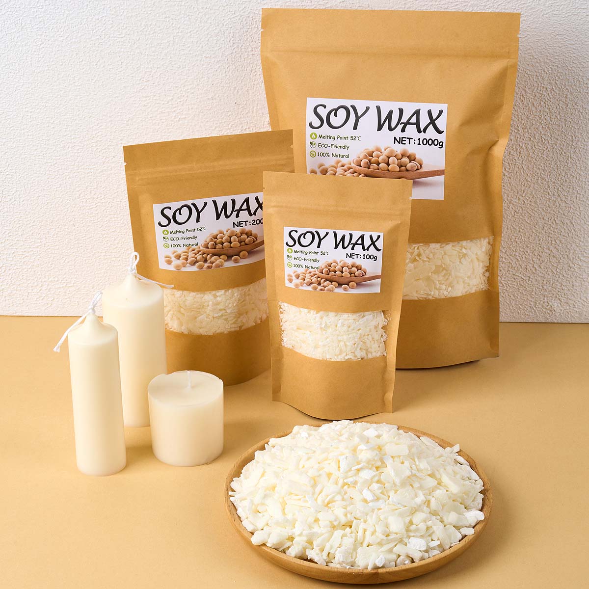1 pond zuiver witte sojawas vo - Candle Making Kit Diy recensie en prijs
