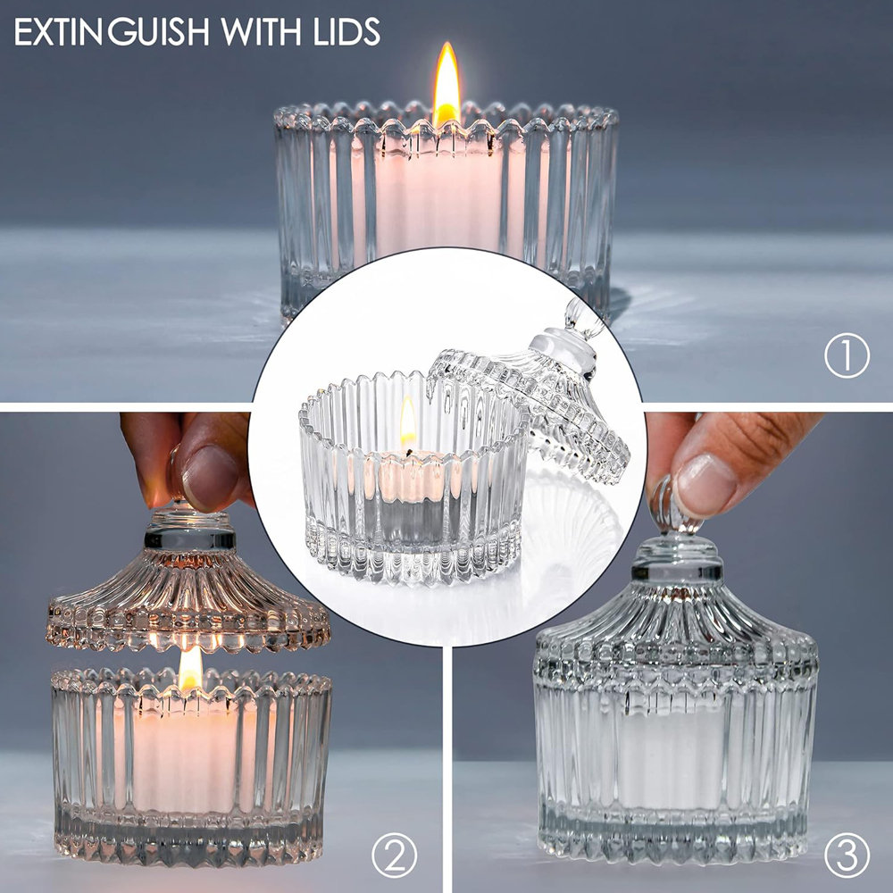 Votiefkaarsenhouders met dekse - Candle Making Glass recensie en prijs