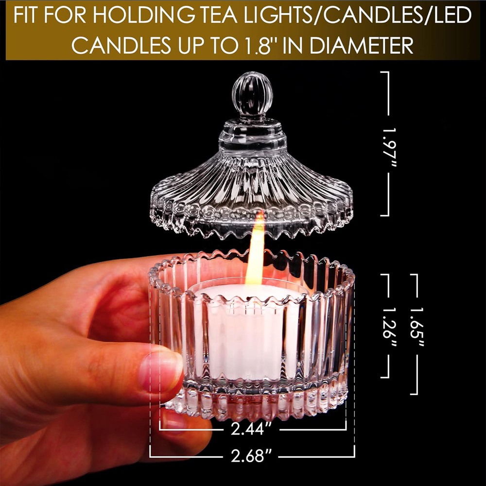 Votiefkaarsenhouders met dekse - Candle Making Glass recensie en prijs