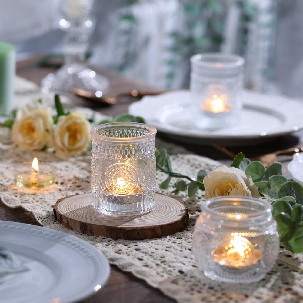 Vintage geëmbosseerde glazen t - Candle Making Glass recensie en prijs