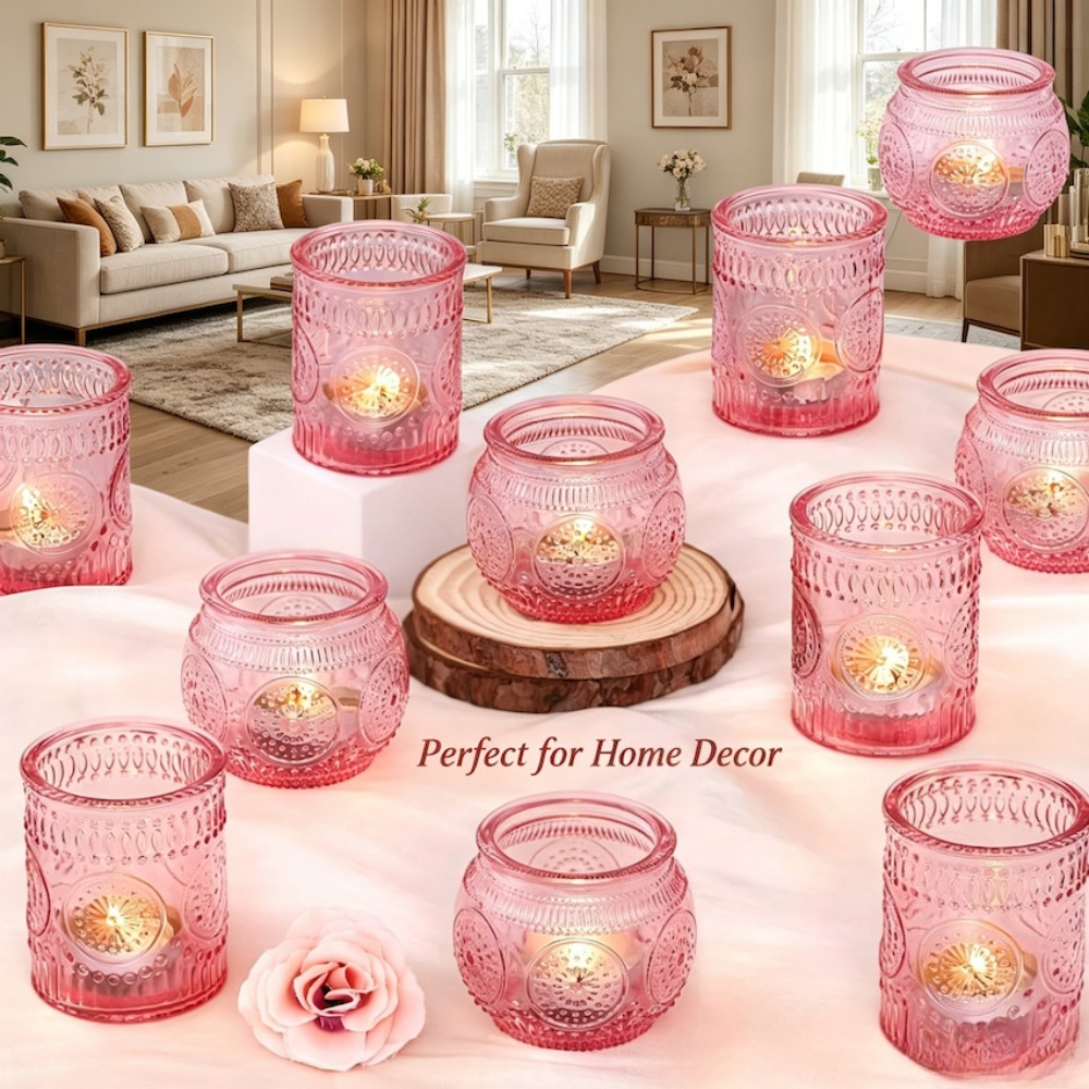 Vintage geëmbosseerde glazen t - Candle Making Glass recensie en prijs