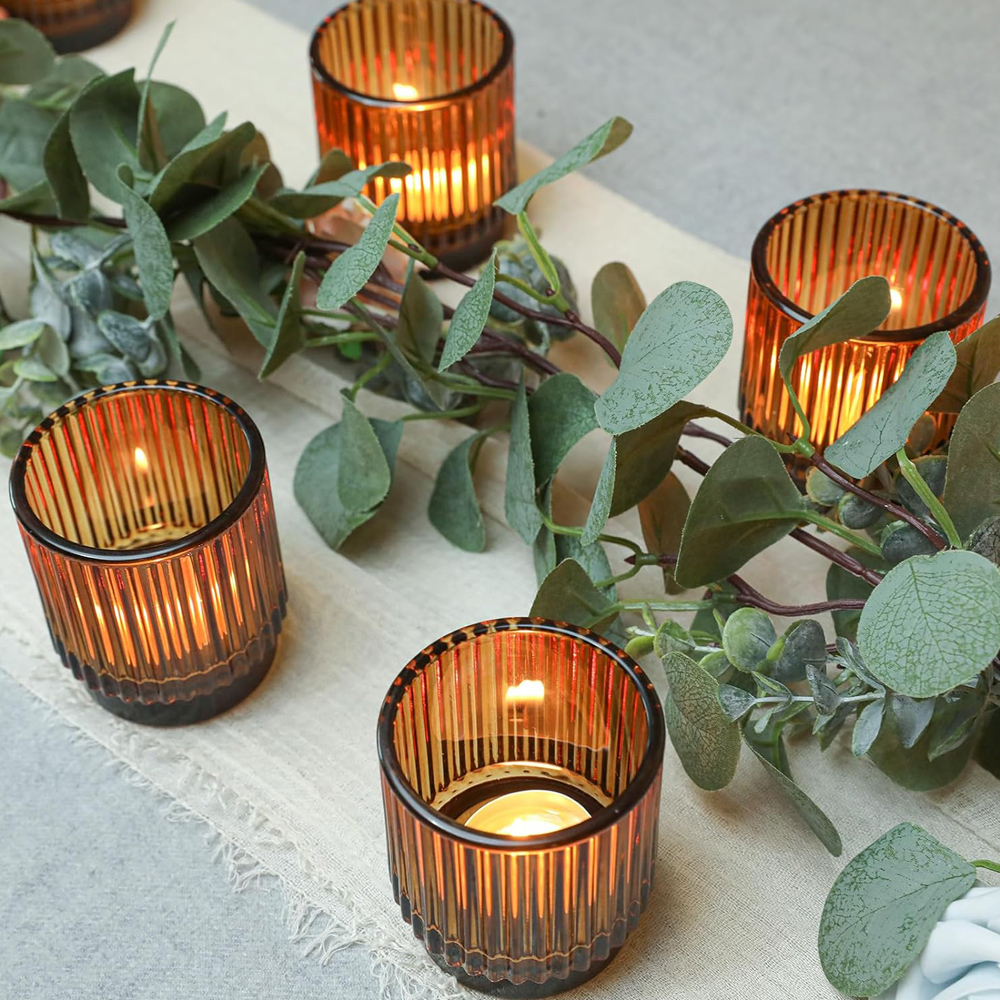 Vintage geribbelde amber glaze - Candle Making Glass recensie en prijs