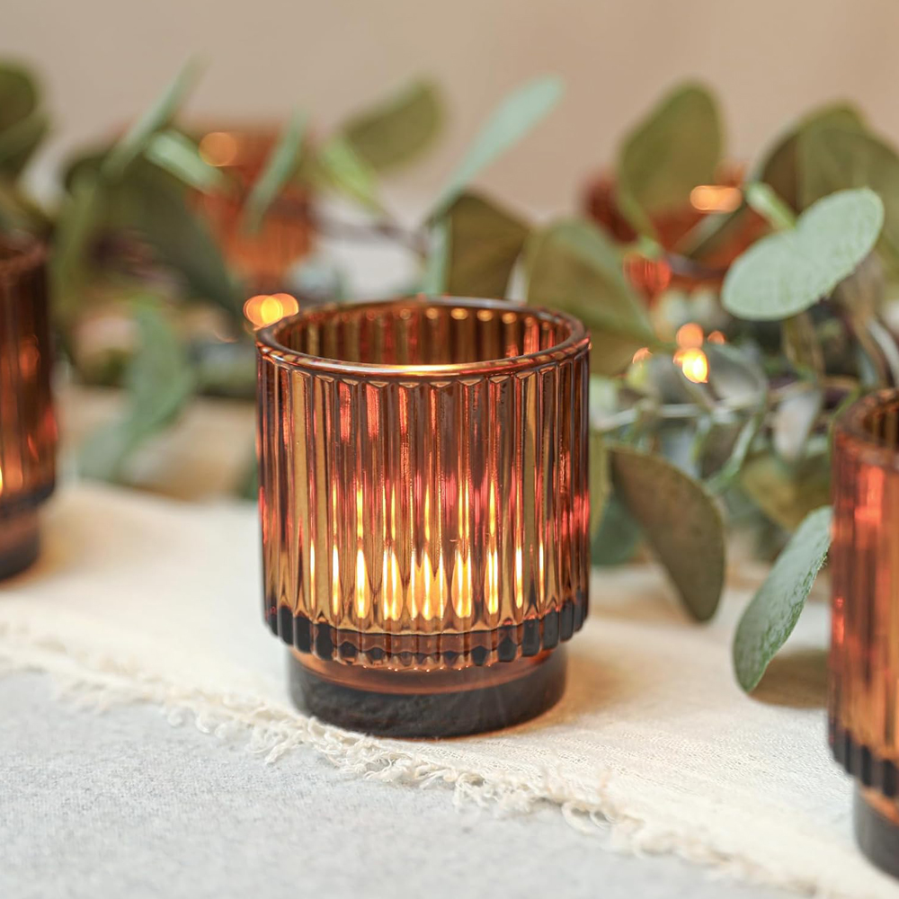 Vintage geribbelde amber glaze - Candle Making Glass recensie en prijs