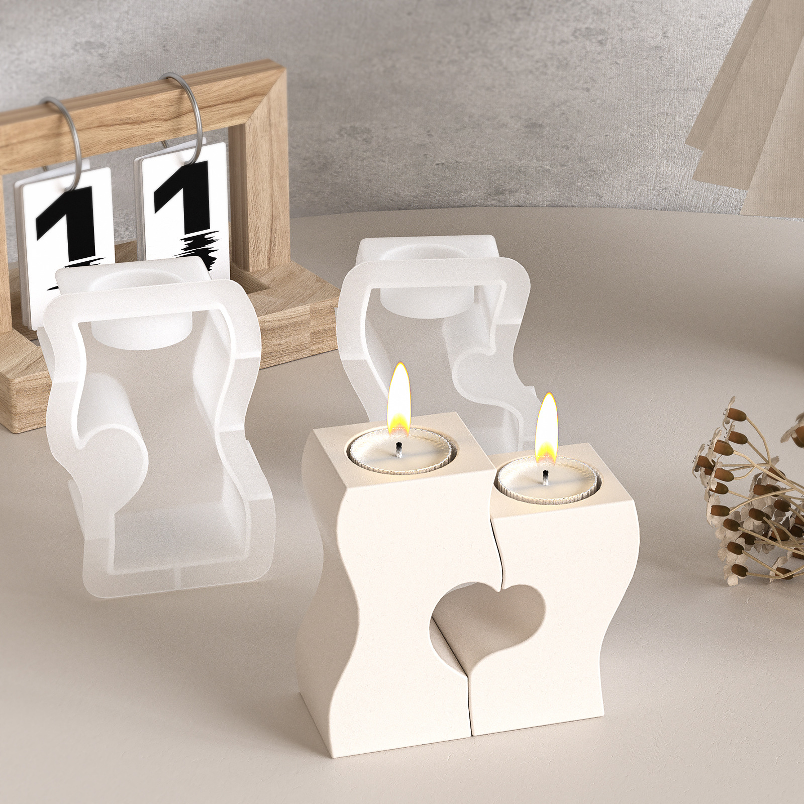S Hart Kandelaar Siliconen Mal - Candle Making Diy recensie en prijs