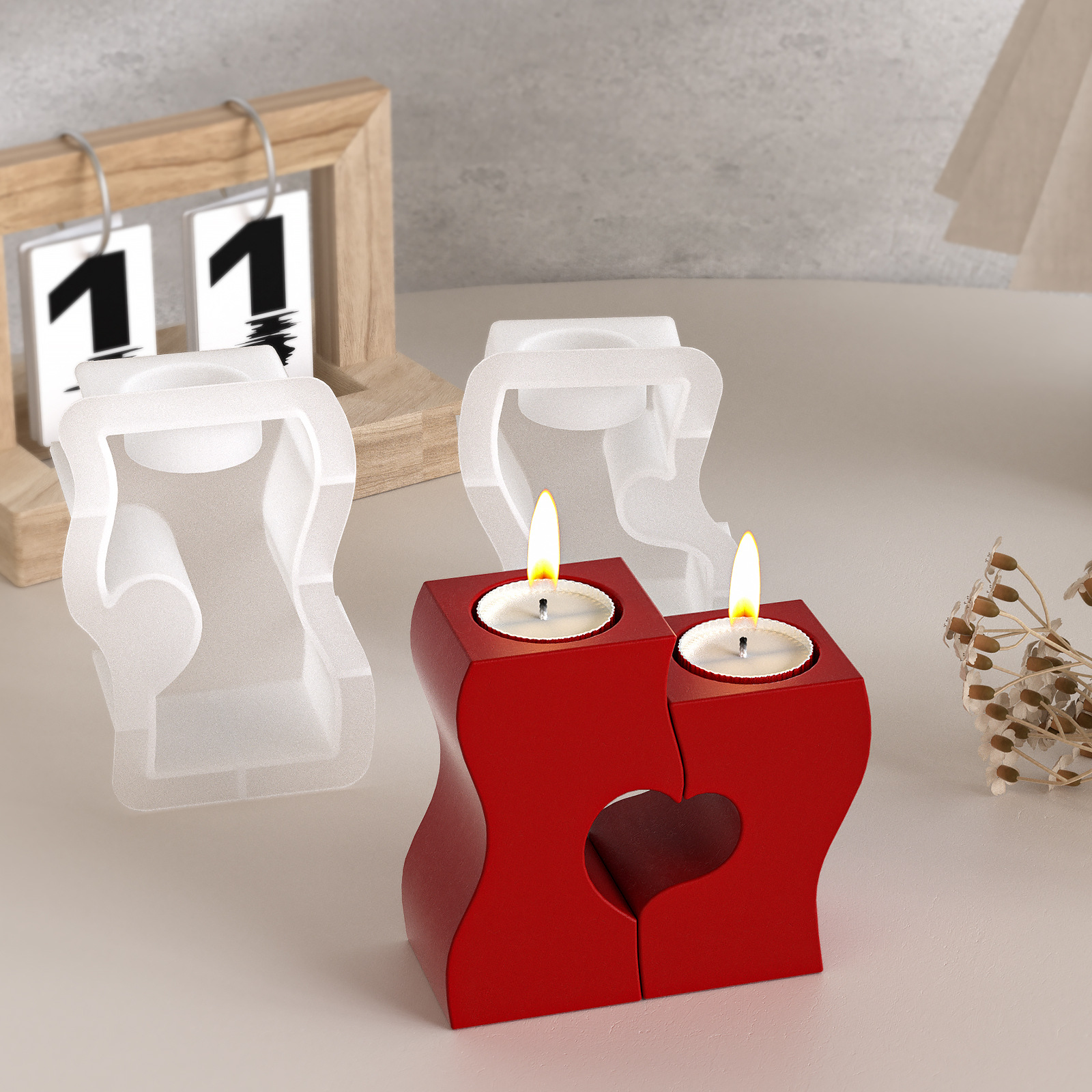 S Hart Kandelaar Siliconen Mal - Candle Making Diy recensie en prijs