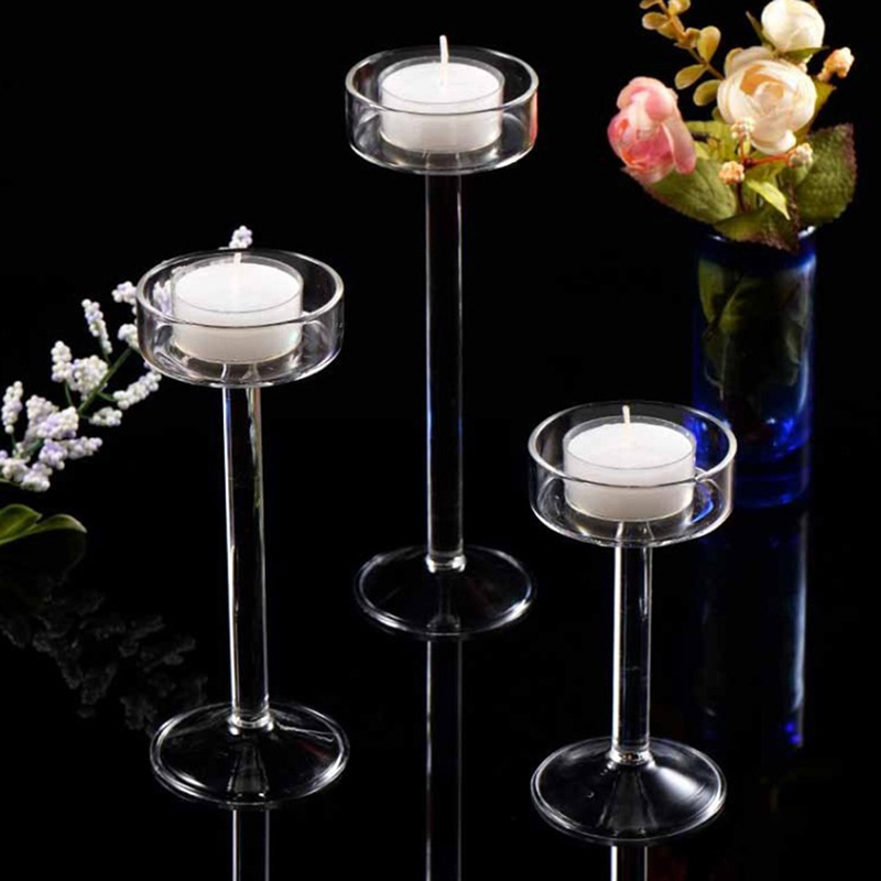 Hoge Glazen Kaarshouder Transp - Candle Making Glass recensie en prijs
