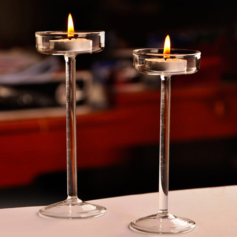 Hoge Glazen Kaarshouder Transp - Candle Making Glass recensie en prijs