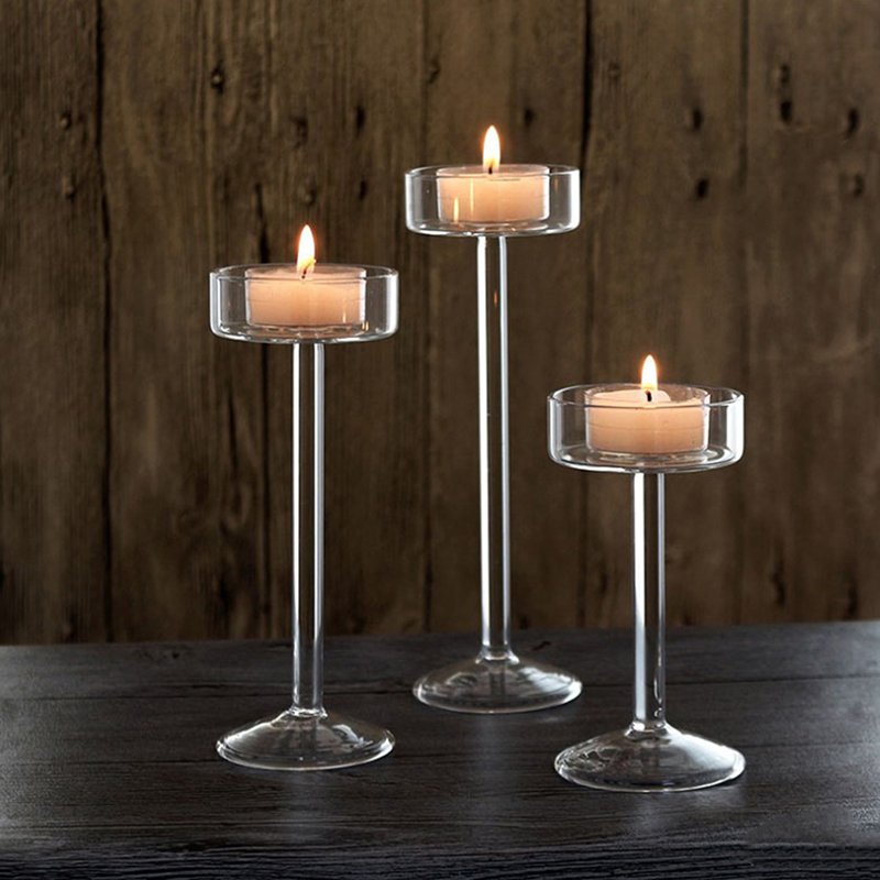 Hoge Glazen Kaarshouder Transp - Candle Making Glass recensie en prijs