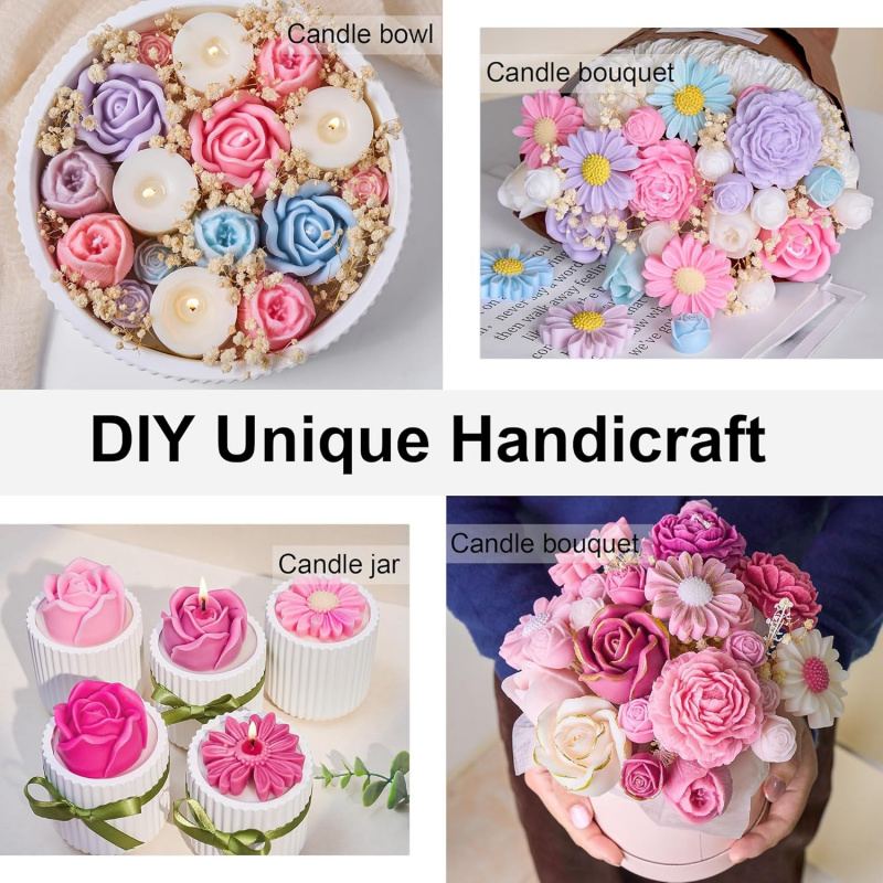 5-delige bloemkaarsvormset, 3D - Candle Making Kit Wholesale recensie en prijs