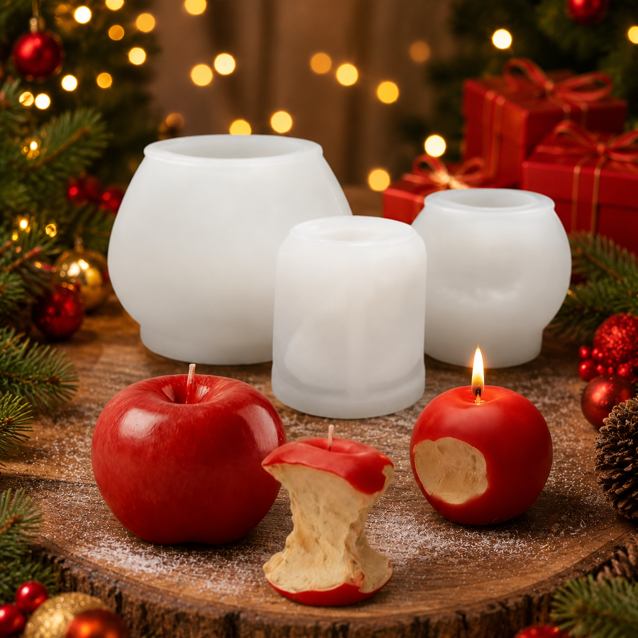 3D Apple Siliconen Kaarsenvorm - Candle Making Kit Wholesale recensie en prijs