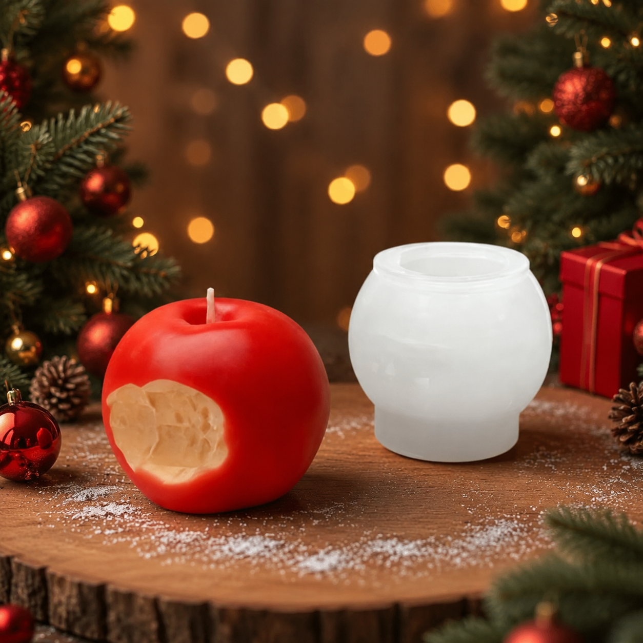 3D Apple Siliconen Kaarsenvorm - Candle Making Kit Wholesale recensie en prijs