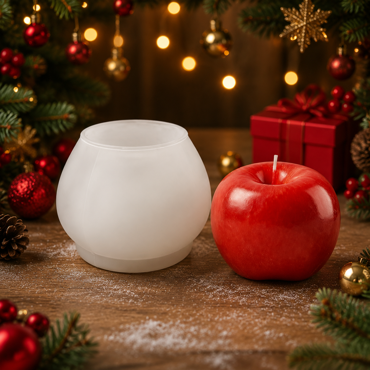 3D Apple Siliconen Kaarsenvorm - Candle Making Kit Wholesale recensie en prijs