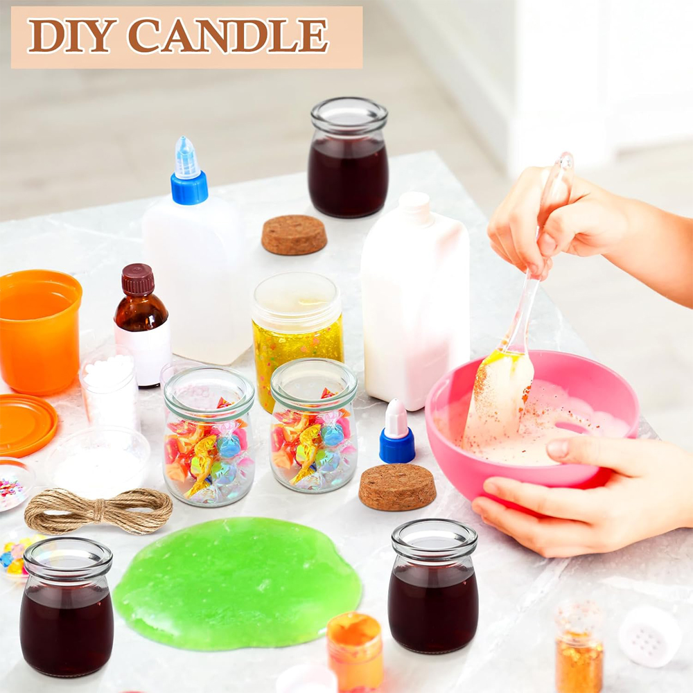 Kleine glazen potjes met kurke - Candle Making Glass recensie en prijs