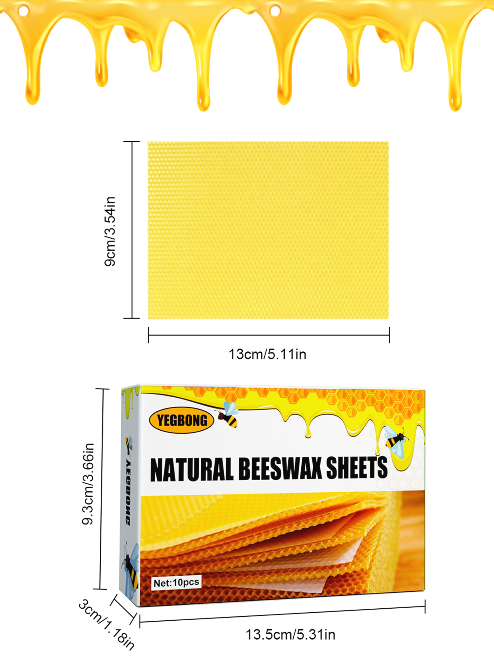 10 Stuks Natuurlijke Honingraa - Candle Making Easy recensie en prijs