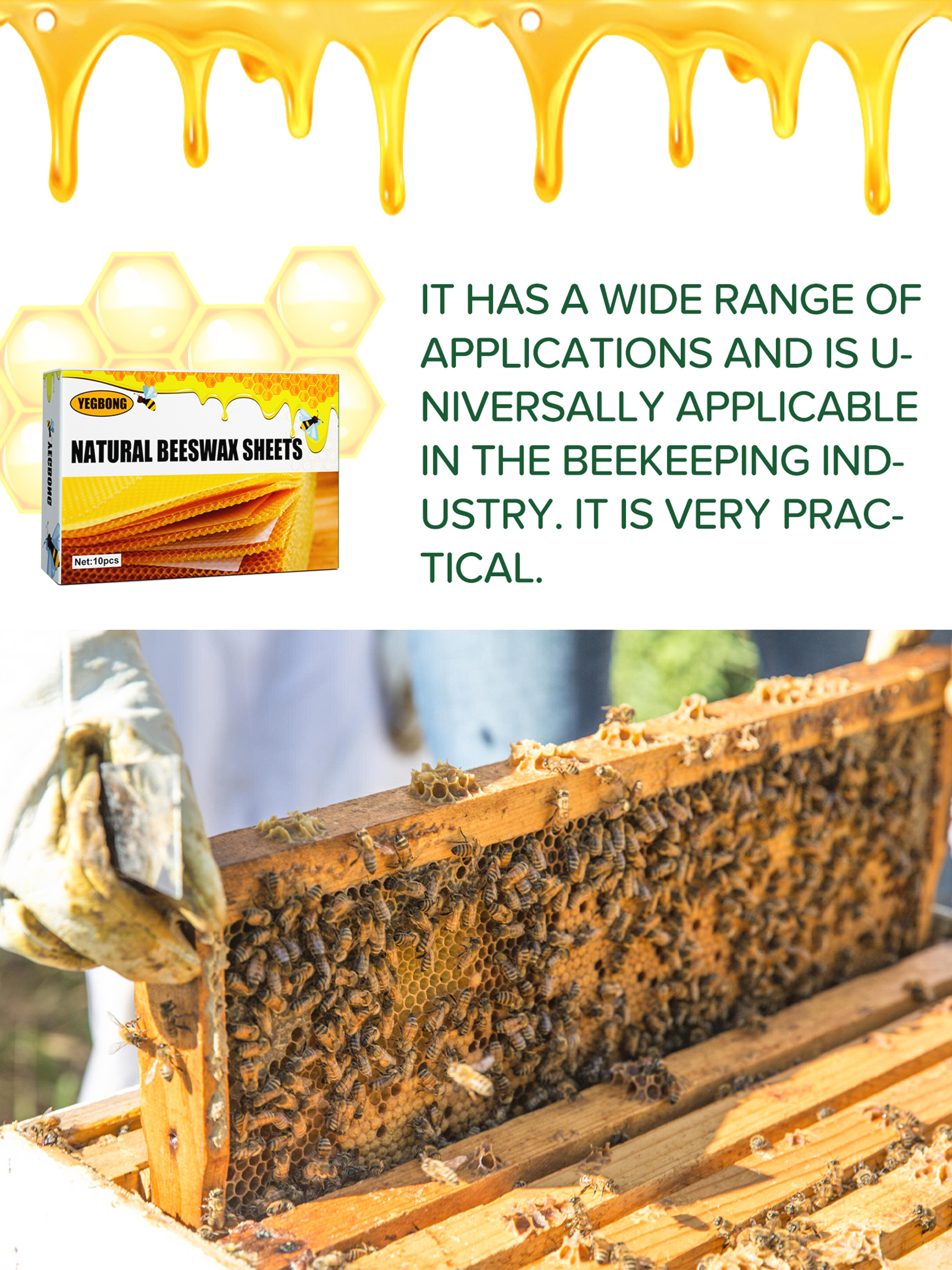 10 Stuks Natuurlijke Honingraa - Candle Making Easy recensie en prijs