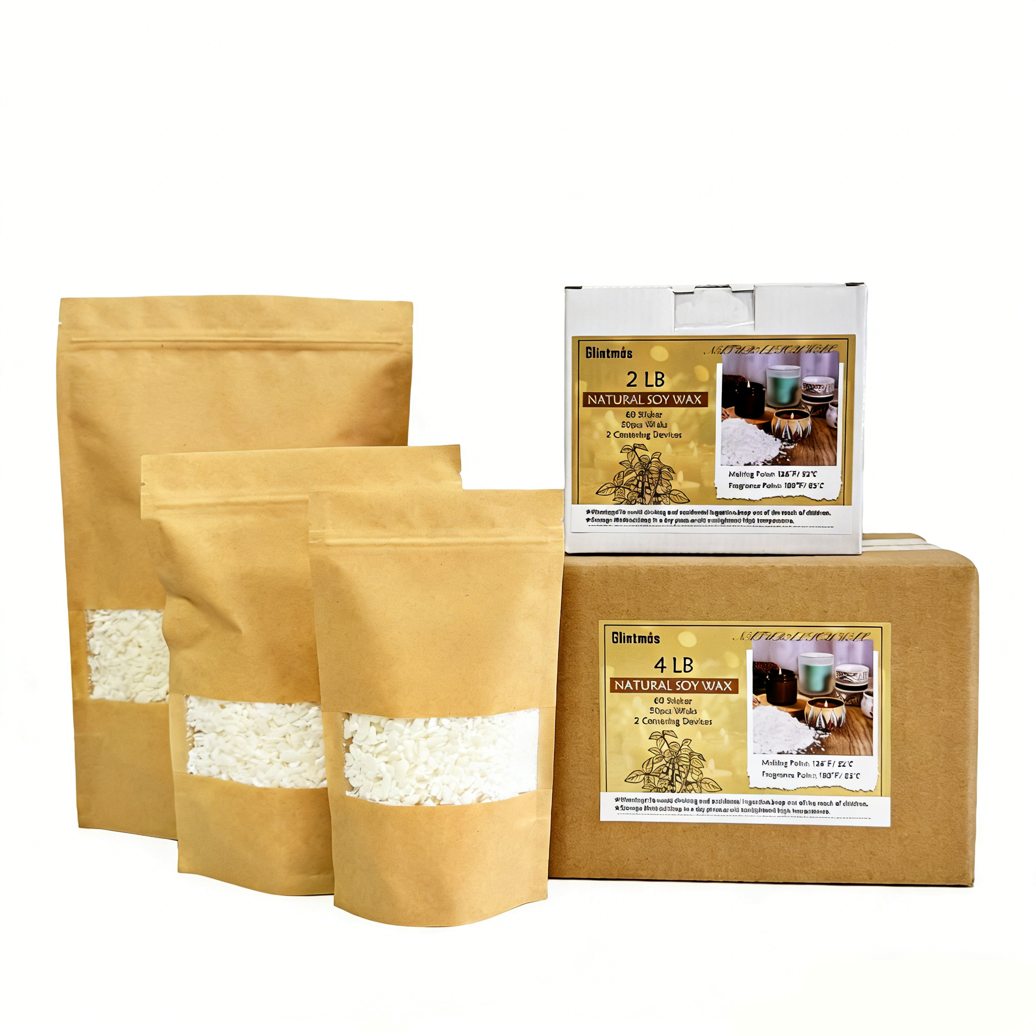50g-1000g 100% natuurlijke soj - Soy Wax Pillar Blend recensie en prijs