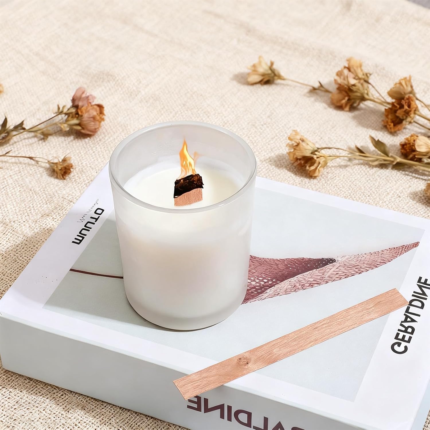 60 stuks houten lonten voor he - Soy Wax Pillar Blend recensie en prijs
