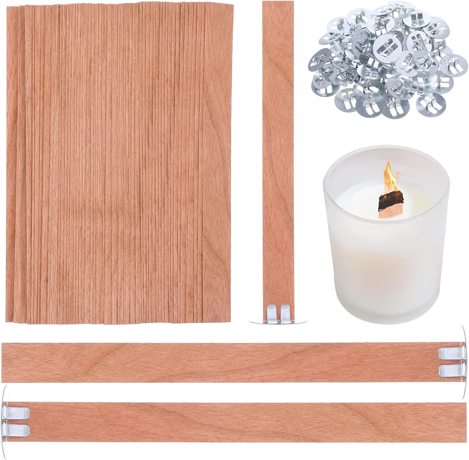 60 stuks houten lonten voor he - Soy Wax Pillar Blend recensie en prijs