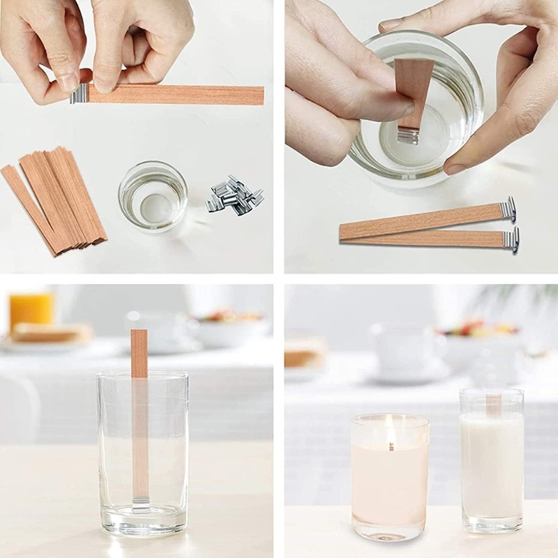 Natuurlijke houten kaarslonten - Soy Wax Pillar Blend recensie en prijs