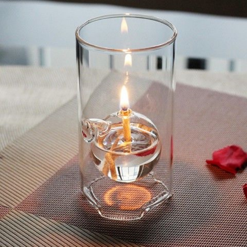 Romantische Glazen Olielamp Tr - Candle Making Glass recensie en prijs
