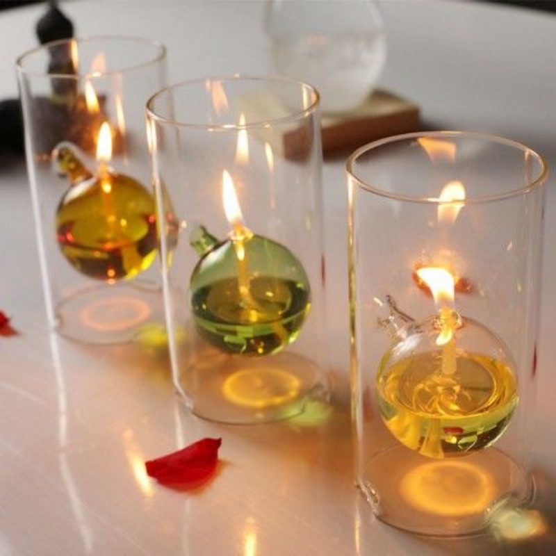 Romantische Glazen Olielamp Tr - Candle Making Glass recensie en prijs