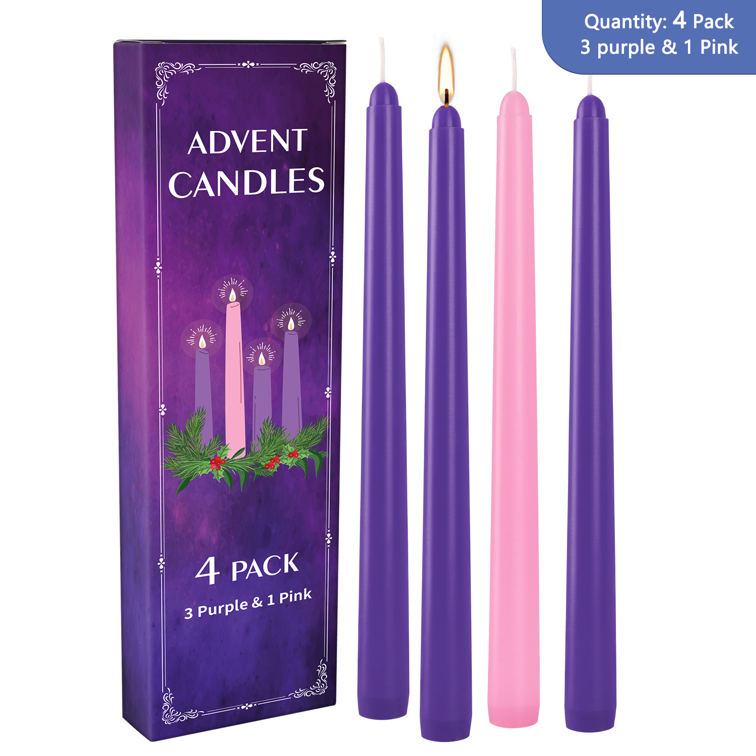 4 stuks 10 inch een drie paars - Candle Making Place recensie en prijs
