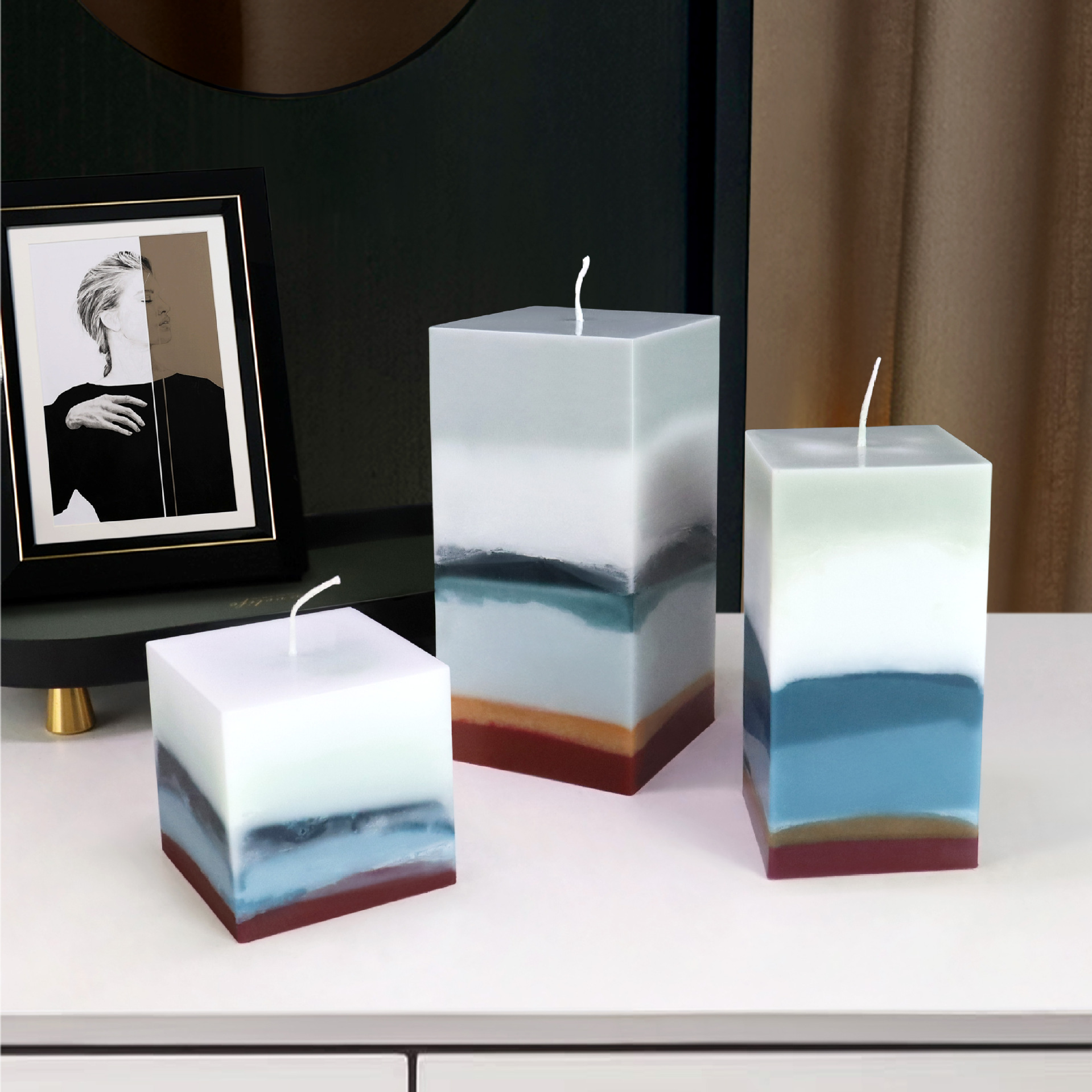3D vierkante rechthoek kolom k - Candle Making Kit Diy recensie en prijs