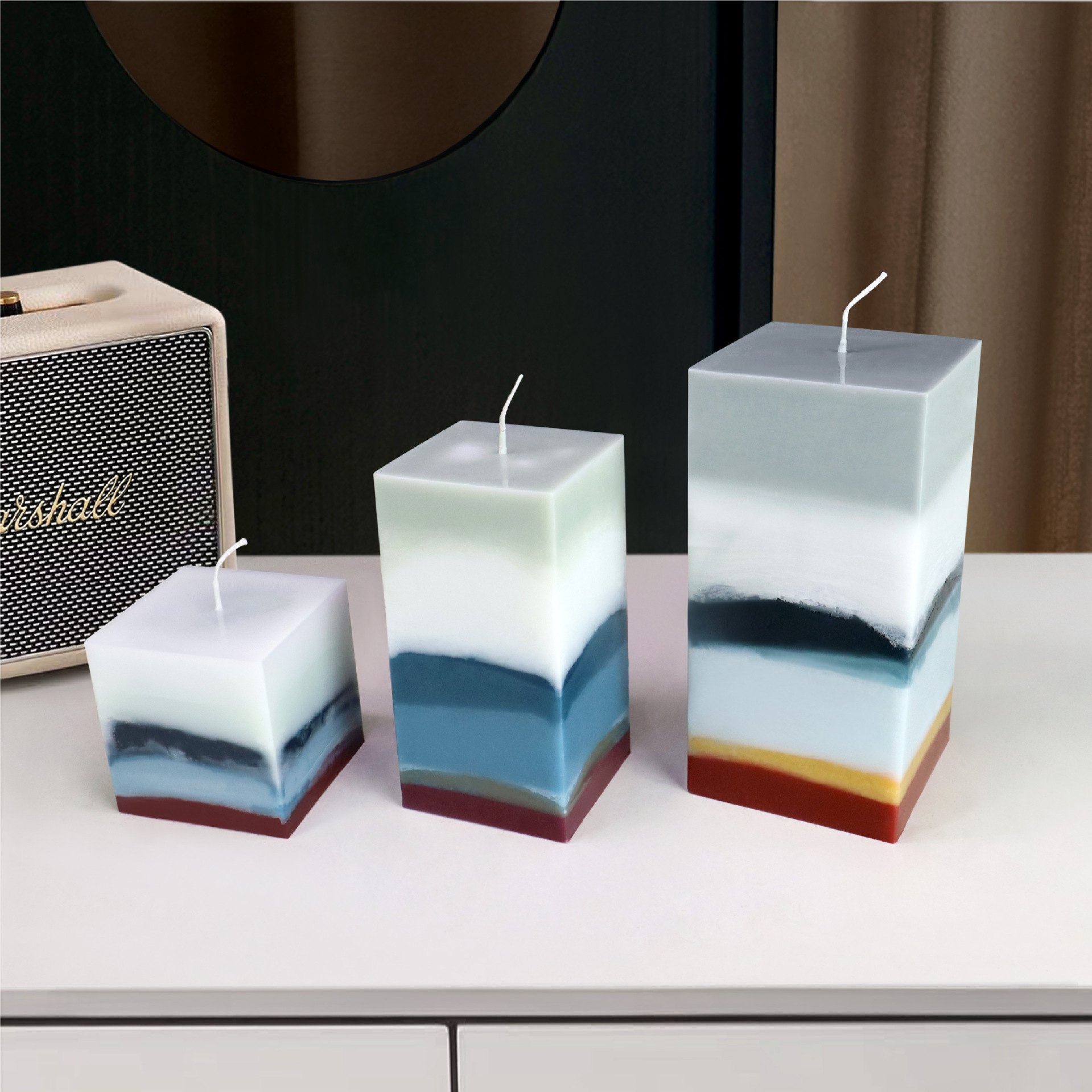 3D vierkante rechthoek kolom k - Candle Making Kit Diy recensie en prijs