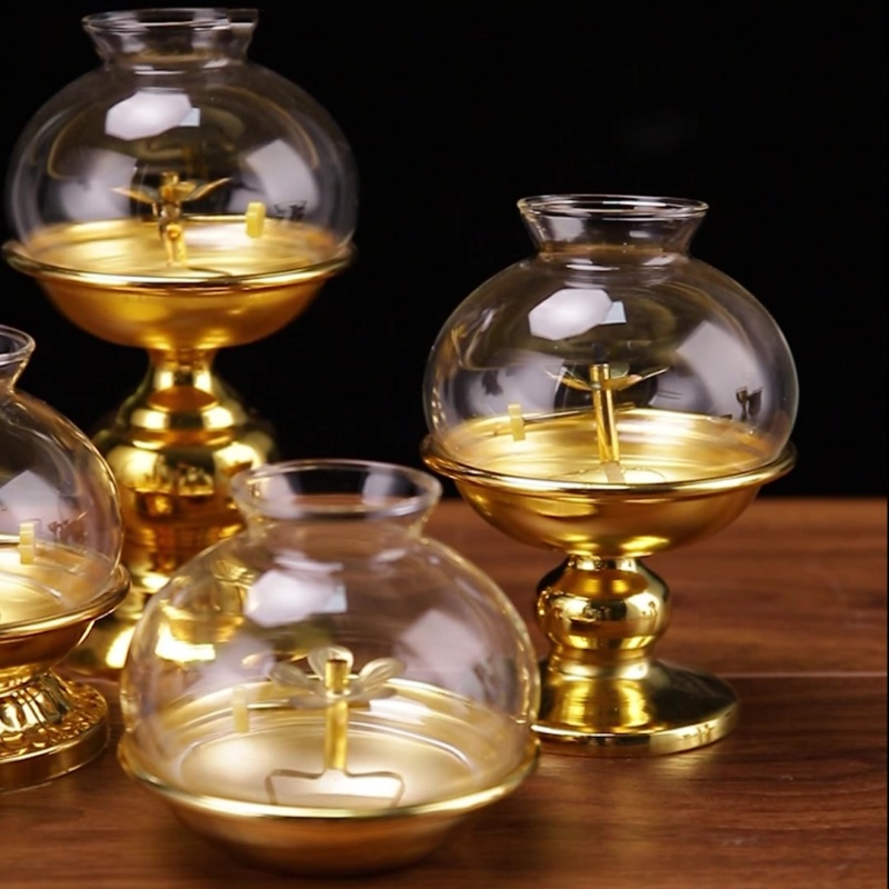 Gouden olielamp voor Boeddha m - Candle Making Glass recensie en prijs