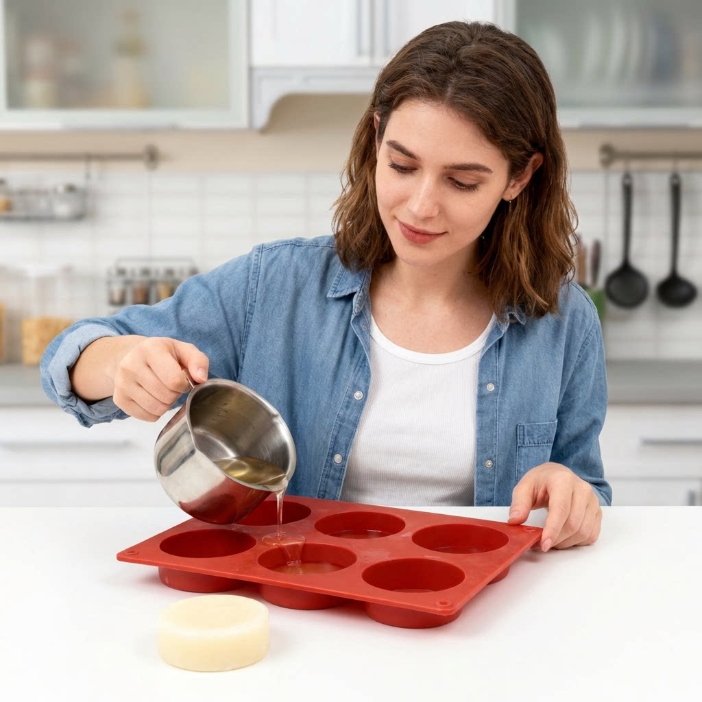 Ronde siliconen zeepvorm DIY h - Candle Making Easy recensie en prijs